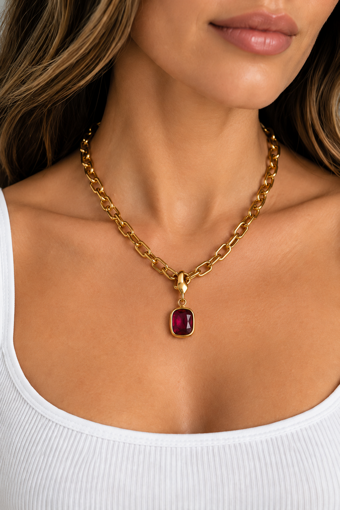 Ruby Jewel Charm